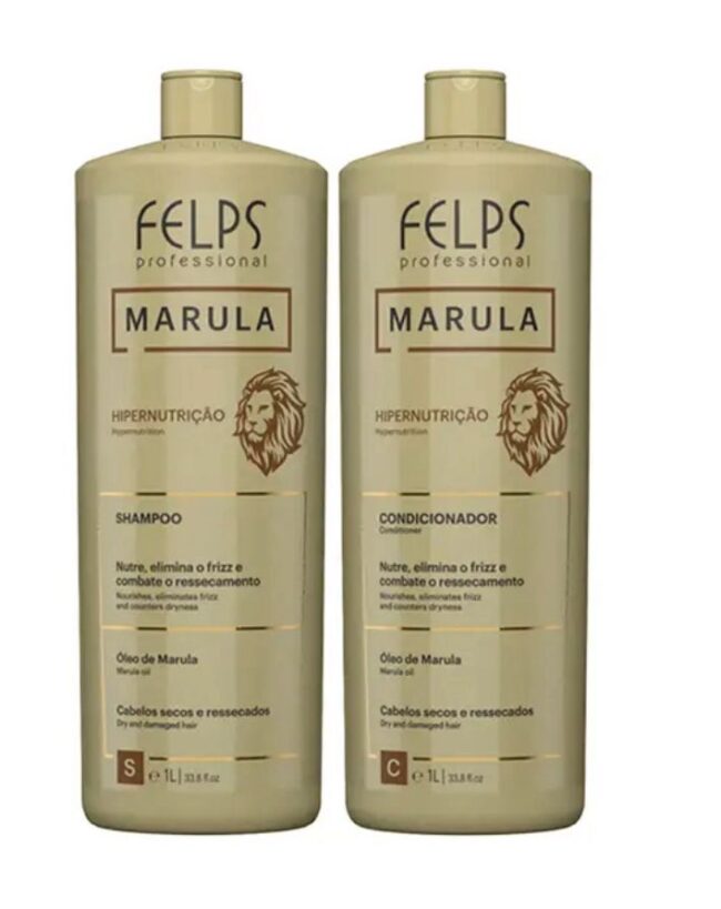 Felps Kit Shampoo y Acondicionador Hipernutricíon Marula 1000ml